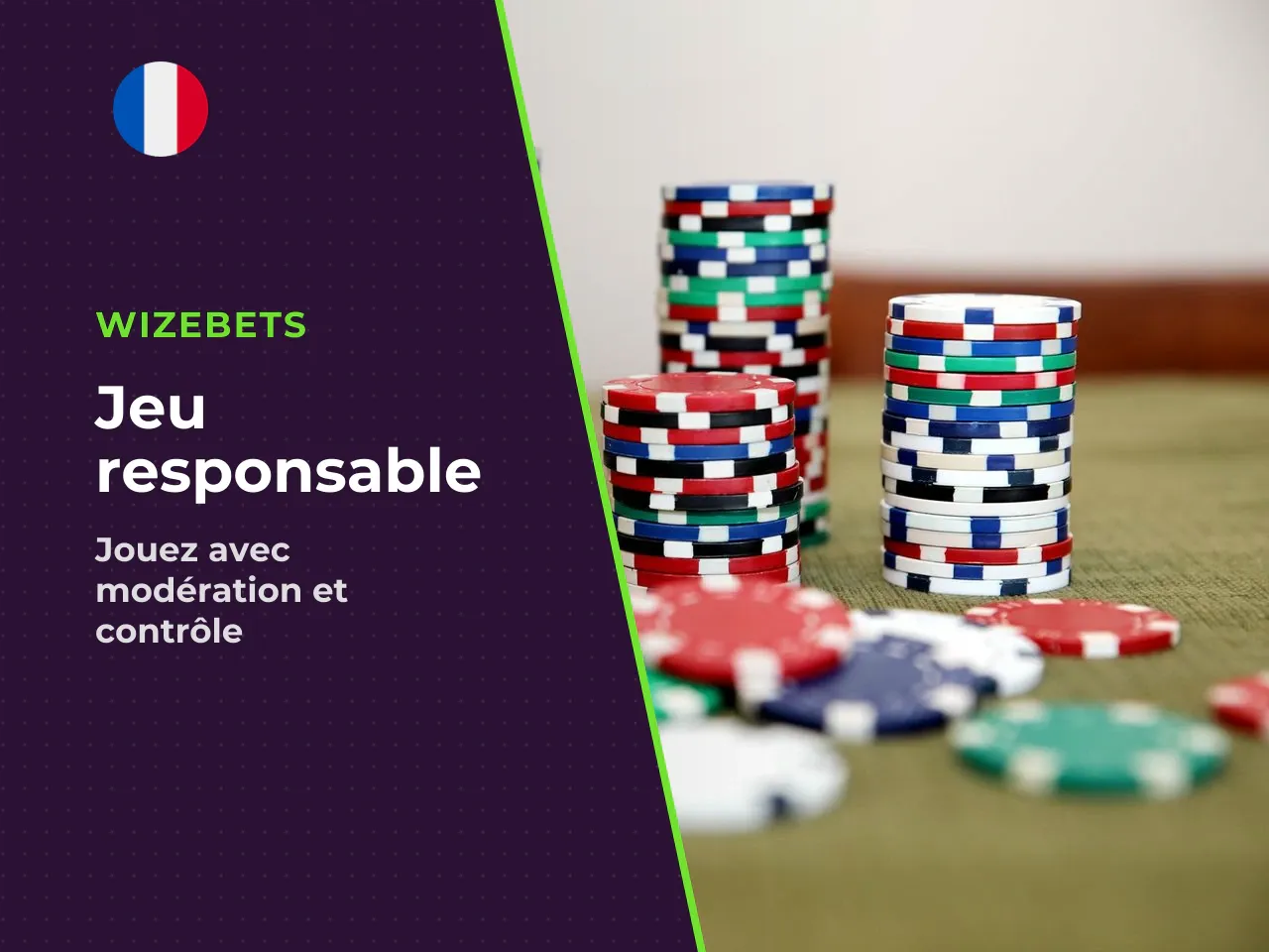 Jeu responsable. Le jeu d'argent comporte